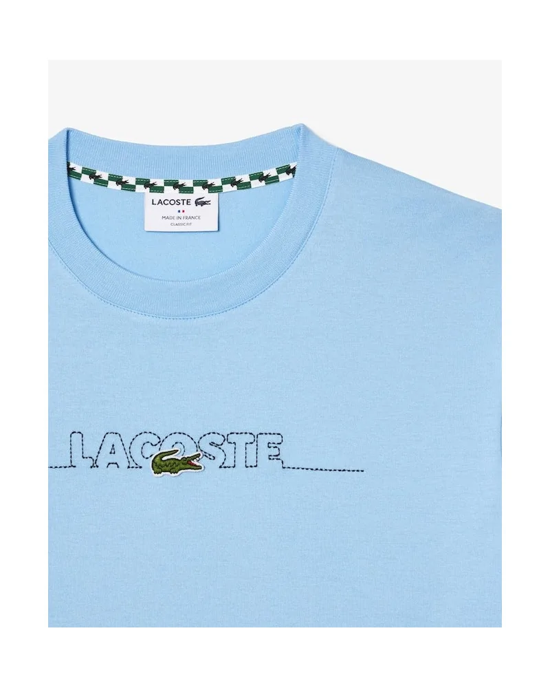Lacoste - French Made Embroidered T-shirt - Blue | blockshops