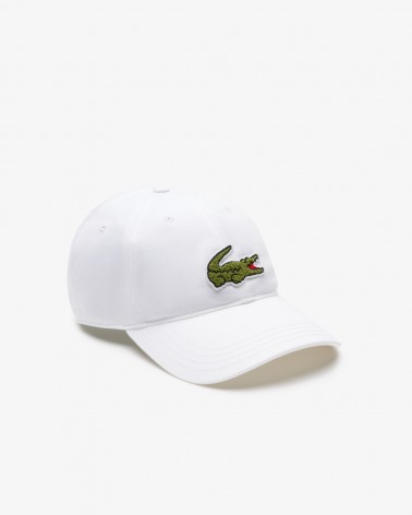 Lacoste - Oversized Logo Curved Cap - White