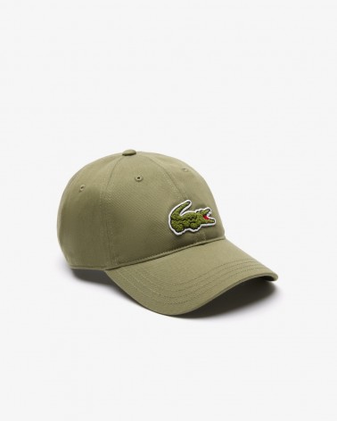 Lacoste - Twill Cap With Crocodile Badge - Green