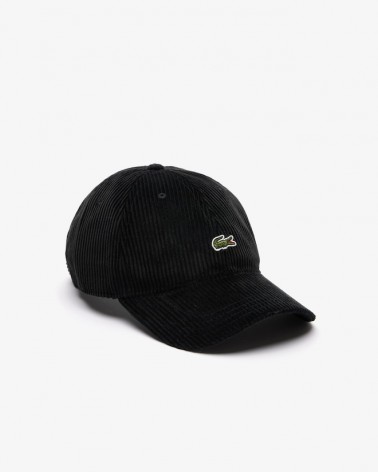 Lacoste - Adjustable Cotton Corduroy Cap - Black