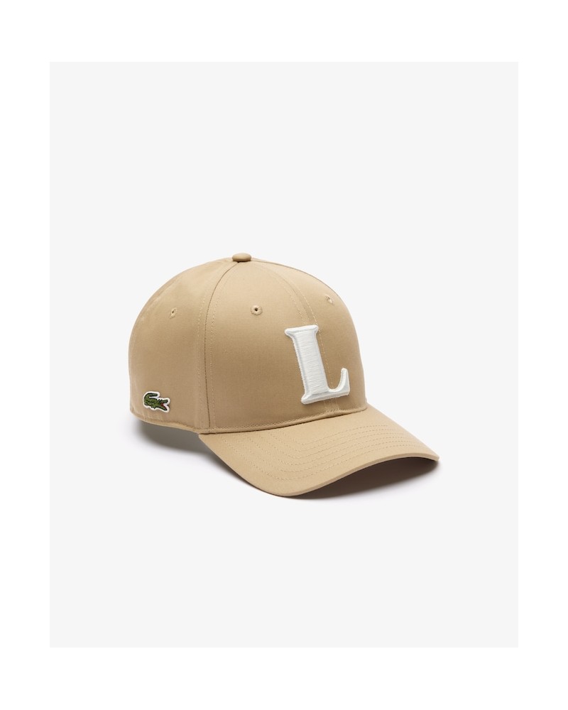 Lacoste - Cotton Twill Baseball Cap With 3D Embroidery - Beige