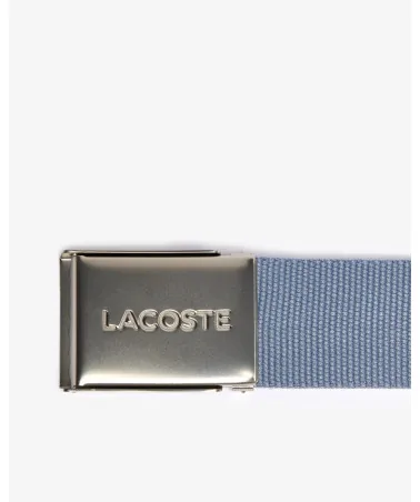 Lacoste - Logo Woven Strap Belt - Light Blue | blockshops