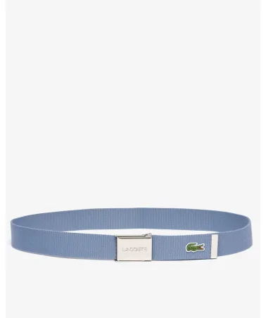 Lacoste - Logo Woven Strap Belt - Light Blue | blockshops
