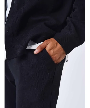 Project X Paris - Classic Textured Pant - Black | blockshops