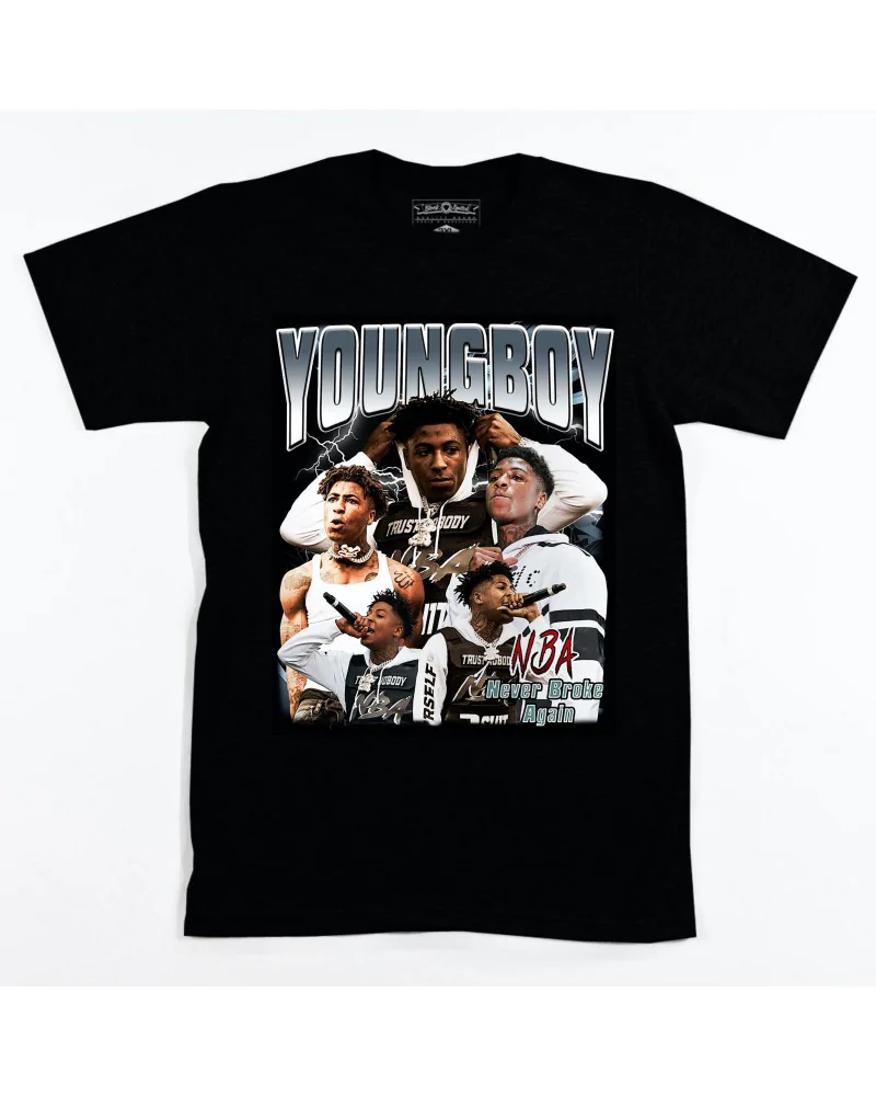 Block Custom - NBA Youngboy Trust Nobody Tee - Black | blockshops