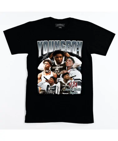 Block Custom - NBA Youngboy Trust Nobody Tee - Black | blockshops