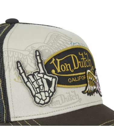 Von Dutch - Patches Mesh Trucker Cap - Brown