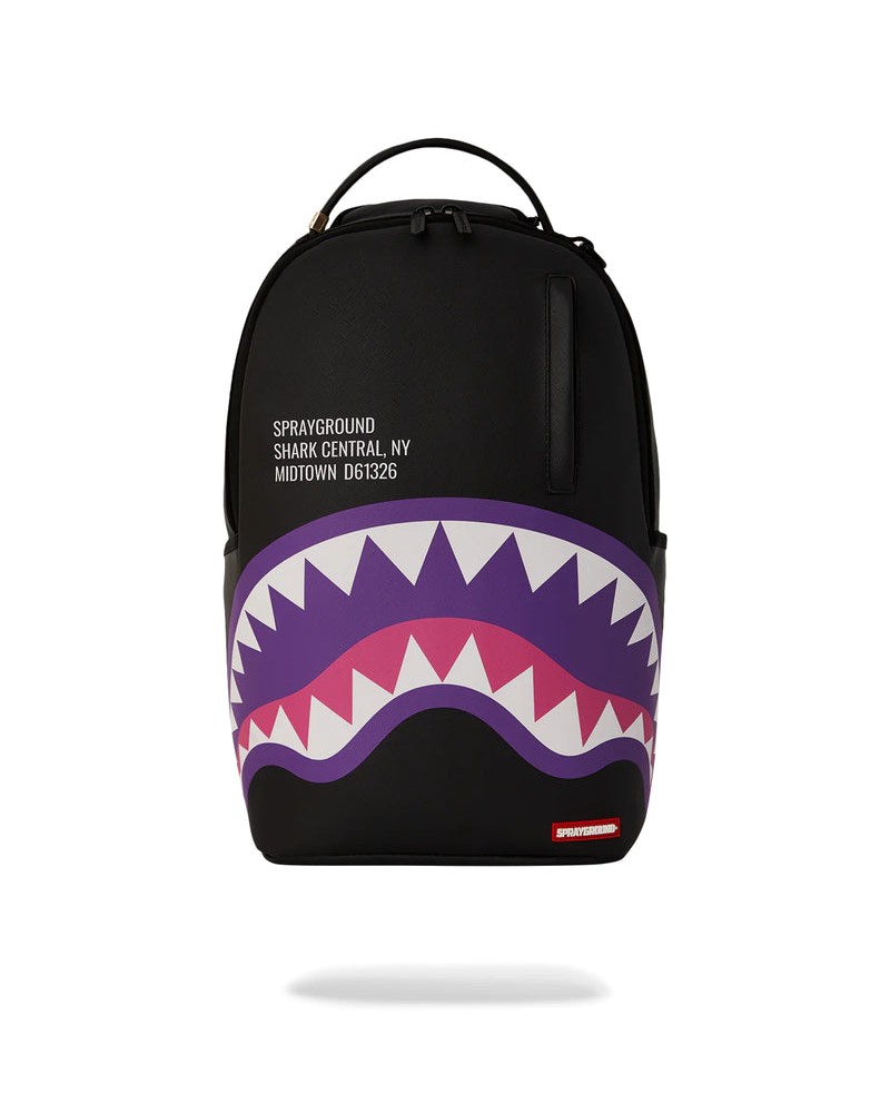 Sprayground - Shark Central DLXSV Backpack - Black / Purple