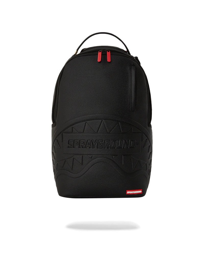 Sprayground - Shark Smash Logo Embossed DLXSV Backpack - Black