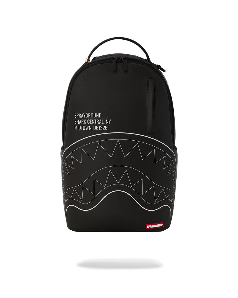 Sprayground - Shark Central Outline DLXSV Backpack - Black