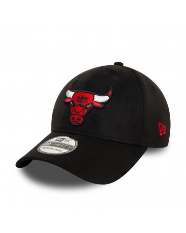 New Era - Chicago Bulls Faux Suede 39THIRTY Stretch Fit - Black