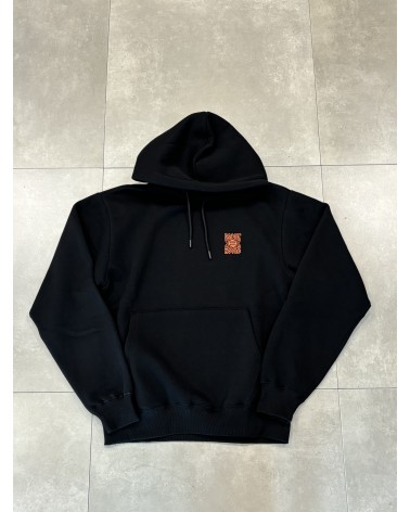 Dolly Noire - Celtic Knots Hoodie - Black / Orange