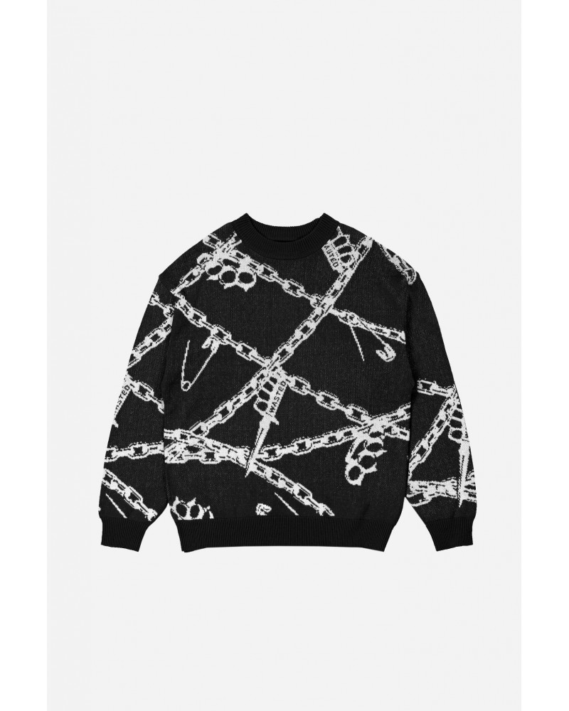 Wasted Paris - Knuckle Sweater - Black