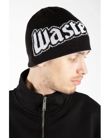 Wasted Paris - United Reverse Brow Beanie - Black