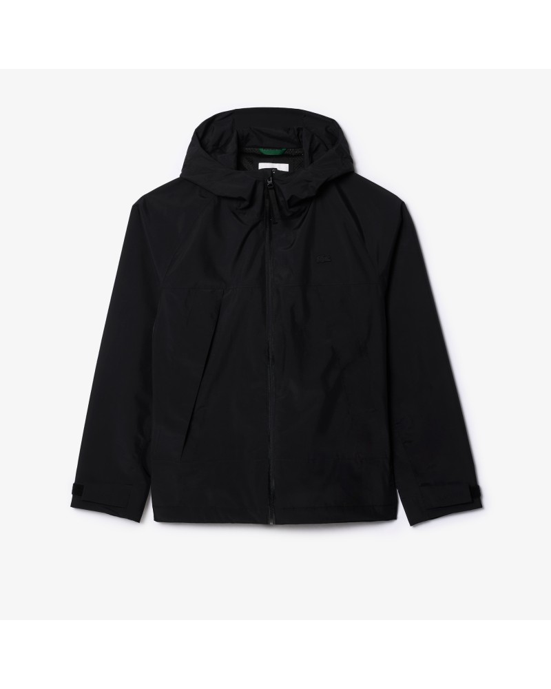 Lacoste - Lightweight Hooded Raincoat - Black