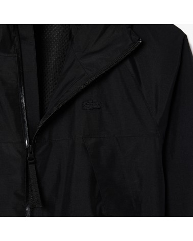 Lacoste - Lightweight Hooded Raincoat - Black