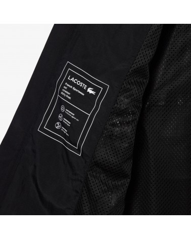 Lacoste - Lightweight Hooded Raincoat - Black