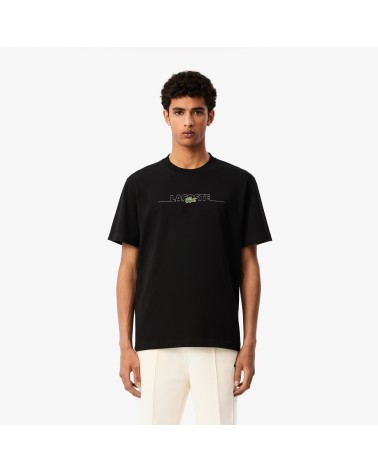 Lacoste - French Made Embroidered Tee - Black