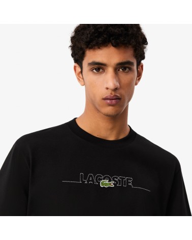 Lacoste - French Made Embroidered Tee - Black