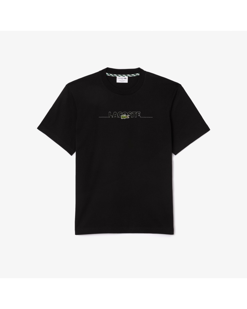 Lacoste - French Made Embroidered Tee - Black