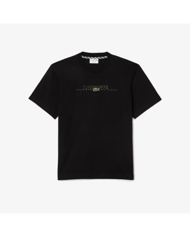 Lacoste - French Made Embroidered Tee - Black