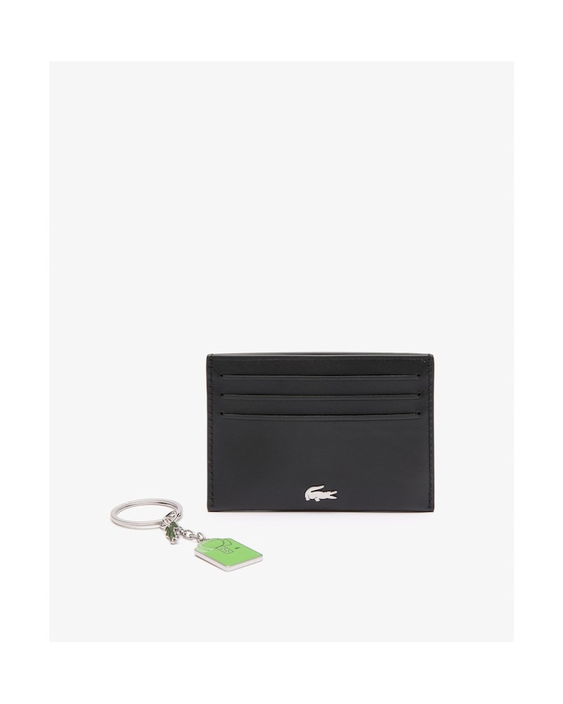 Lacoste Card Holder Key Ring Box - Black