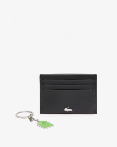 Lacoste - FG Card Holder And KeyChain Gift Ste - Black