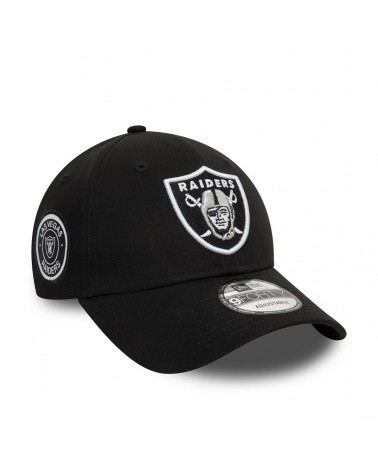 New Era - Las Vegas Raiders NFL Side Patch Black 9FORTY Adjustable Cap - Black