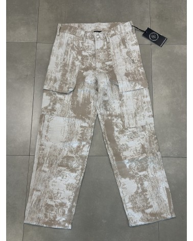 Project X Paris - Abstract Denim Pants - Beige Denim