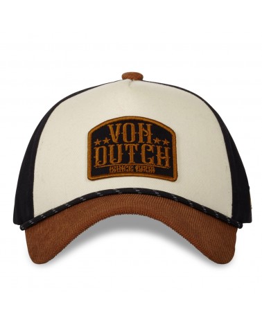 Von Dutch - Vintage Trucker Cap - White/Brown/Black