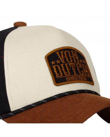 Von Dutch - Vintage Trucker Cap - White/Brown/Black