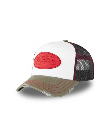 Von Dutch - SUM MAN Trucker Cap - White/Black/Red/Olive