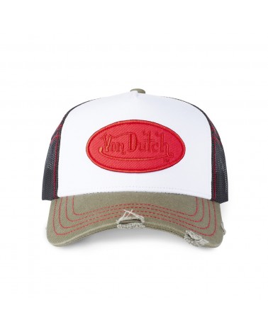 Von Dutch - SUM MAN Trucker Cap - White/Black/Red/Olive