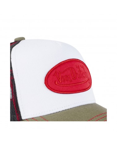 Von Dutch - SUM MAN Trucker Cap - White/Black/Red/Olive