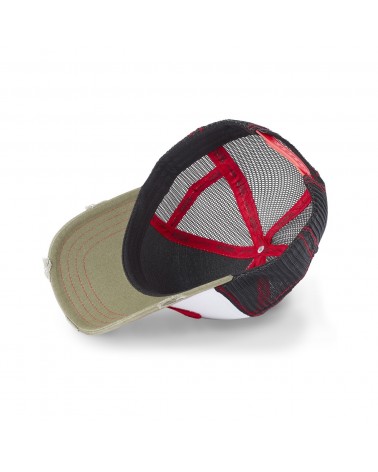 Von Dutch - SUM MAN Trucker Cap - White/Black/Red/Olive