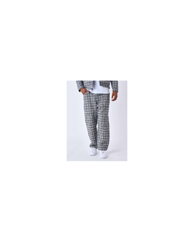 Project X Paris - Geometric Canvas Pants - Black