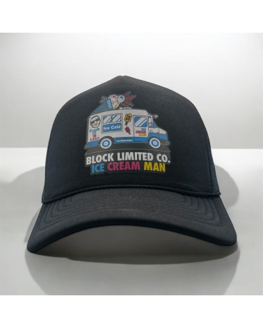 Block Limited - Ice Cream Foam Trucker - Black / Black