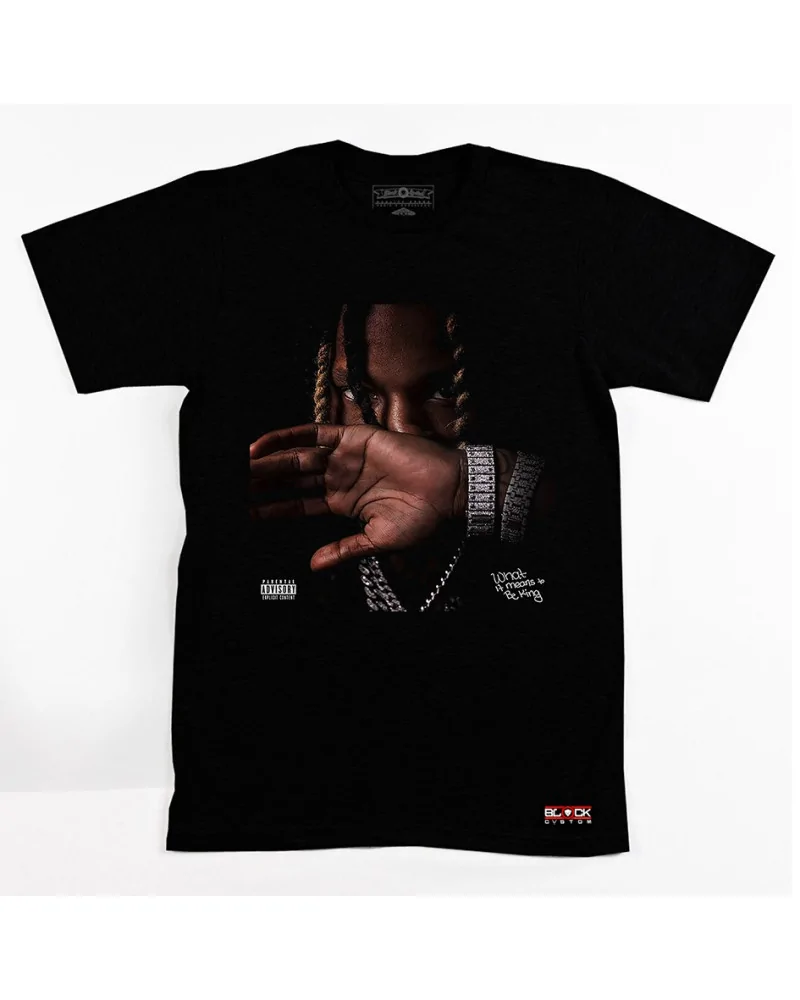 Block Custom - King Von What It Mean To Be King Tee - Black