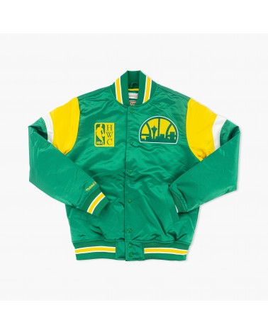 Mitchell & Ness - NFL Seattle Supersonics Heavyweight Satin Jacket - Green