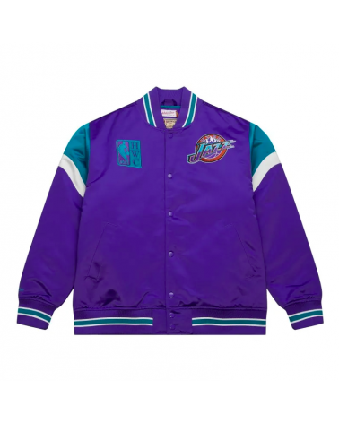 Mitchell & Ness - NFL Utah Jazz Heavyweight Satin Jacket - Purple