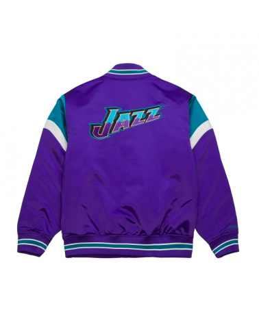 Mitchell & Ness - NFL Utah Jazz Heavyweight Satin Jacket - Purple