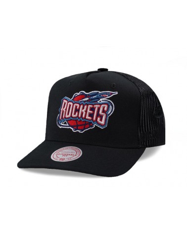 Mitchell & Ness - Monogram Houston Rockets Trucker Cap - Black