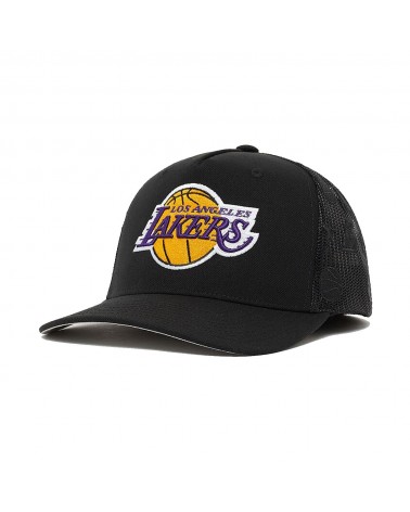 Mitchell & Ness - Monogram Los Angeles Lakers Trucker Cap - Black