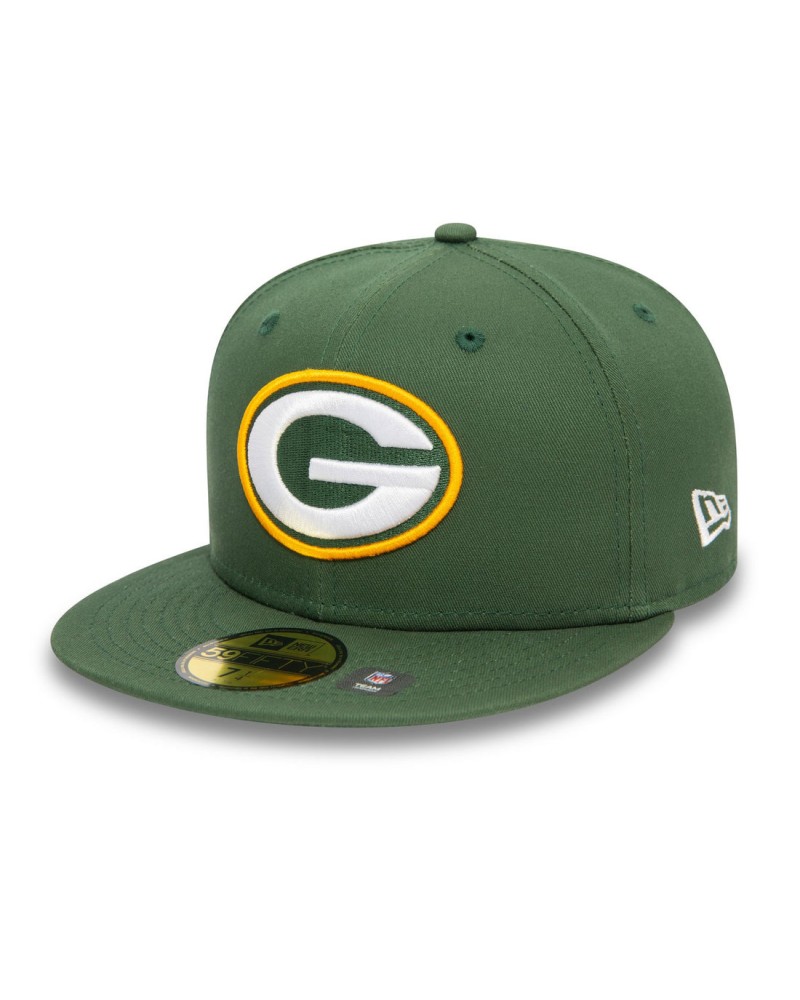 New Era - Green Bay Packers NFL Official Team Colours Dark Green 59FIFTY Fitted Cap - Dark Green