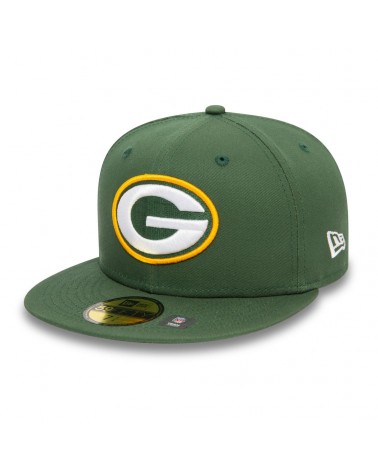 New Era - Green Bay Packers NFL Official Team Colours Dark Green 59FIFTY Fitted Cap - Dark Green