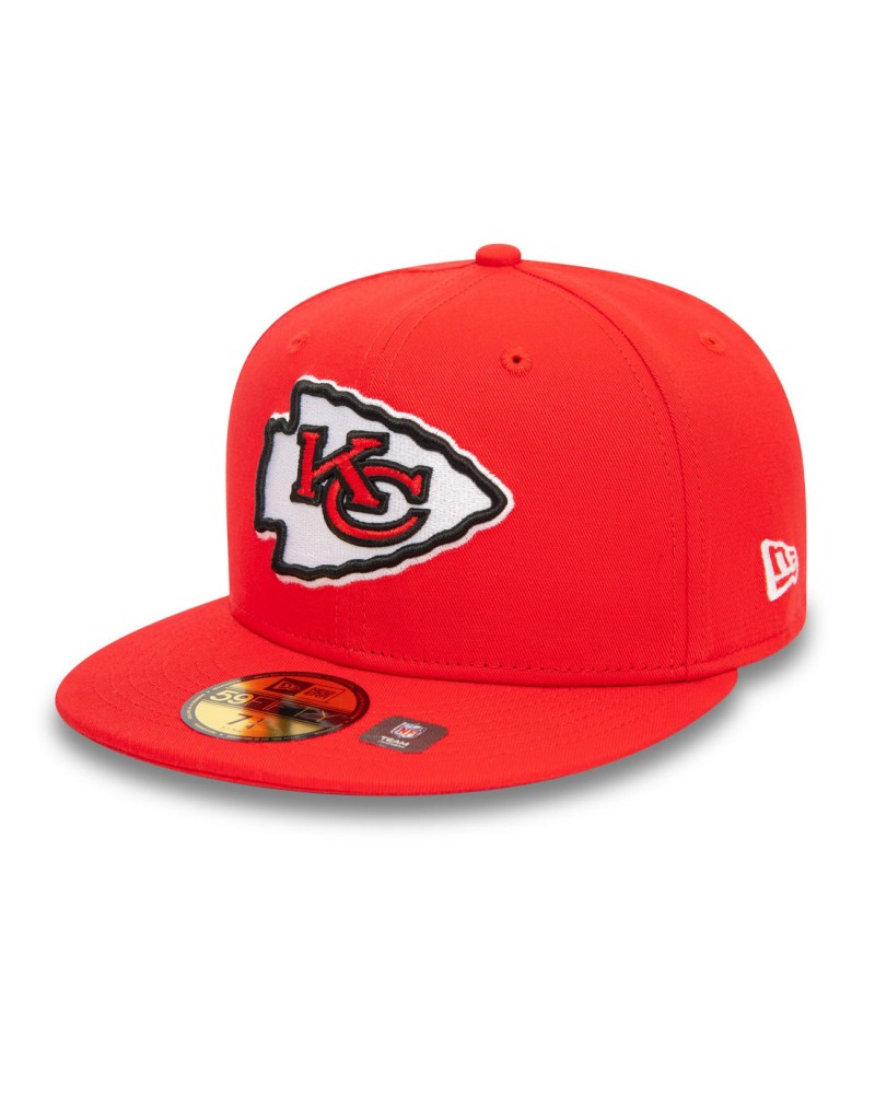 New Era - Kansas City Chiefs NFL Official Team Colours Red 59FIFTY Fitted Cap - Red