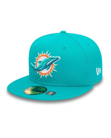 New Era - Miami Dolphins NFL Official Team Colours Turquoise 59FIFTY Fitted Cap - Turquoise