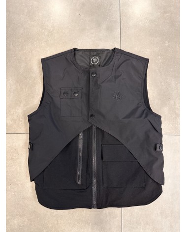 Project X Paris - Vest With Details & Buttons - Black