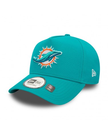 New Era - Miami Dolphins NFL Official Team Colours Turquoise 9FORTY E-Frame Adjustable Cap - Turquoise