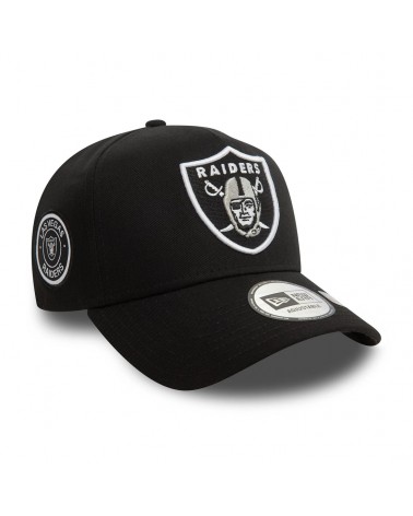 New Era - Las Vegas Raiders Patch Black 9FORTY E-Frame Trucker Cap - Black